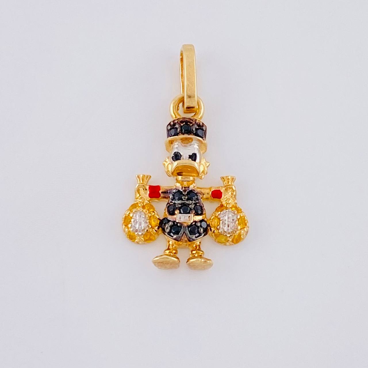 Dije Pato Bolsas Dinero 1.55 g / 2.2 cm Oro Amarillo 18K