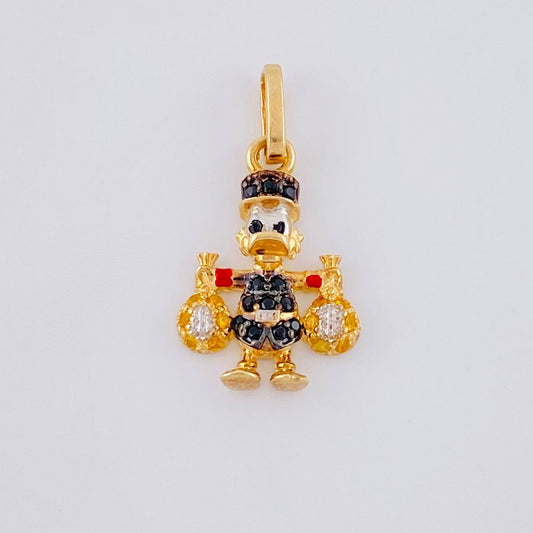 Dije Pato Bolsas Dinero 1.55 g / 2.2 cm Oro Amarillo 18K