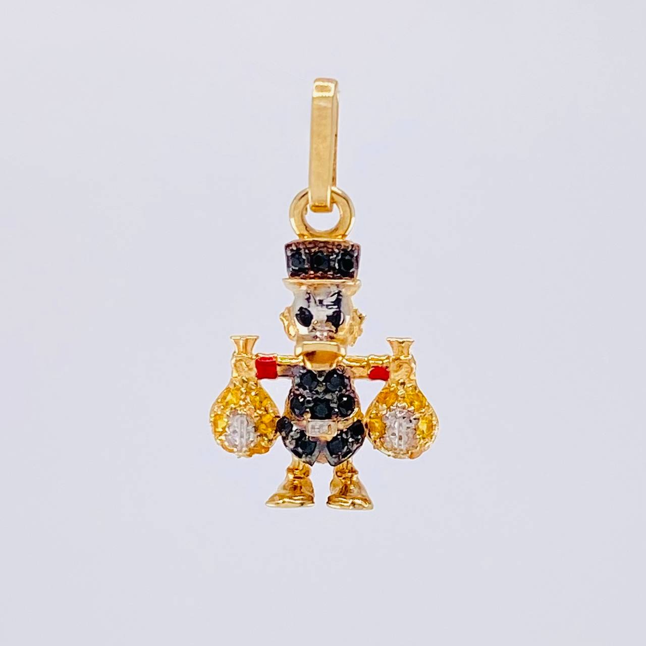Dije Pato Bolsas Dinero 1.55 g / 2.2 cm Oro Amarillo 18K