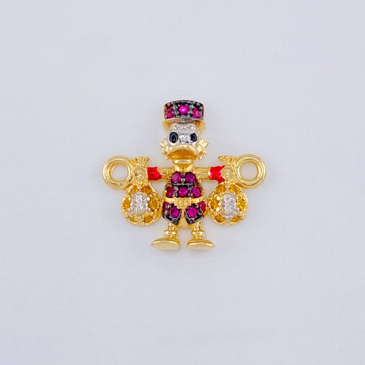 Herraje Pato Bolsa Dinero 1.5 g / 1.5 cm Oro Amarillo 18K