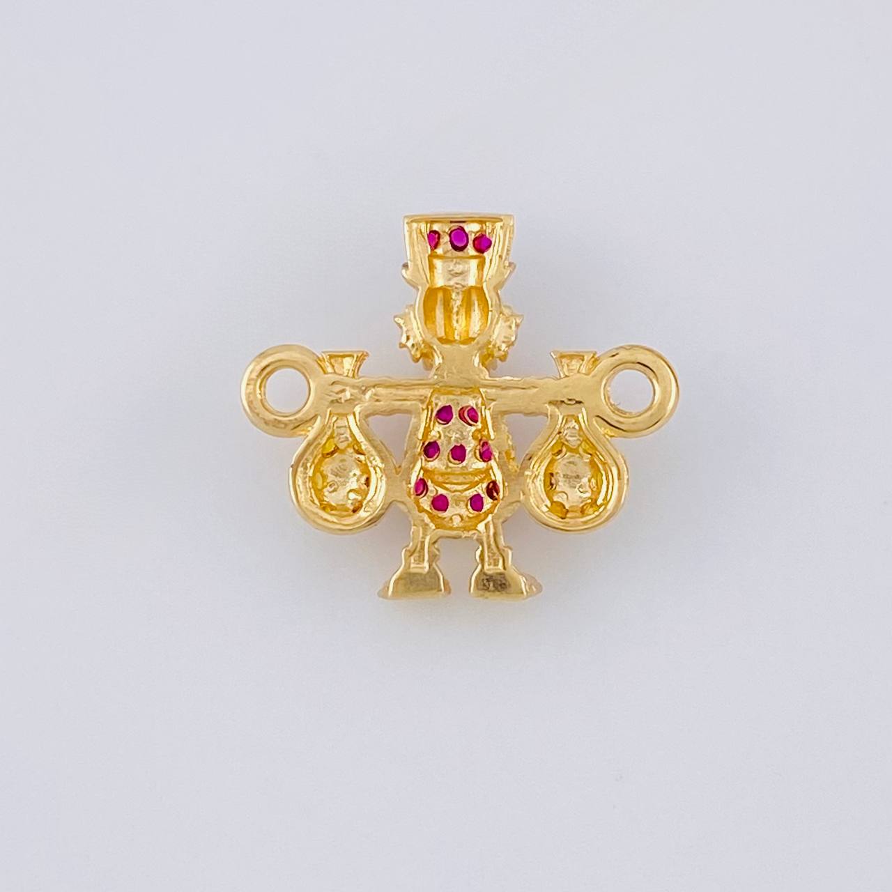 Herraje Pato Bolsa Dinero 1.5 g / 1.5 cm Oro Amarillo 18K