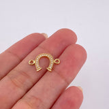 Herraje Herradura 0.85 g / 2.9 cm Oro Amarillo 18K