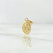 Dije San José 0.5gr / 1.7cm / Ovalo Cargador Liso Oro Amarillo 18K ©