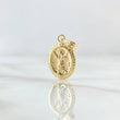Dije Divino Niño 0.65gr / 2cm / Ovalo Mate Troquelado Oro Amarillo 18K ©