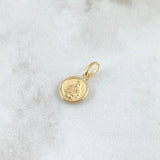 Dije Virgen del Carmen 0.45gr / 1.5cm / Cargador Liso Oro Amarillo 18K *