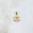 Dije Estrella De David 0.55gr / 2cm / Rayada Oro Amarillo 18K *