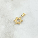 Dije Estrella De David 0.6gr / 2cm / Oro 18K