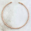 Pulso Militar 6gr / 20.5cm / 2.9mm Diamantado Oro Rosa 18K *