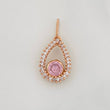 Dije Halo Gota 0.85g / 1.8cm Oro Rosa 18K