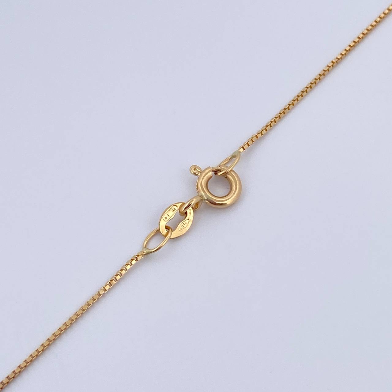 Cadena Veneciana 1.85gr / 50cm / 0.6mm Oro Amarillo +3 18K &