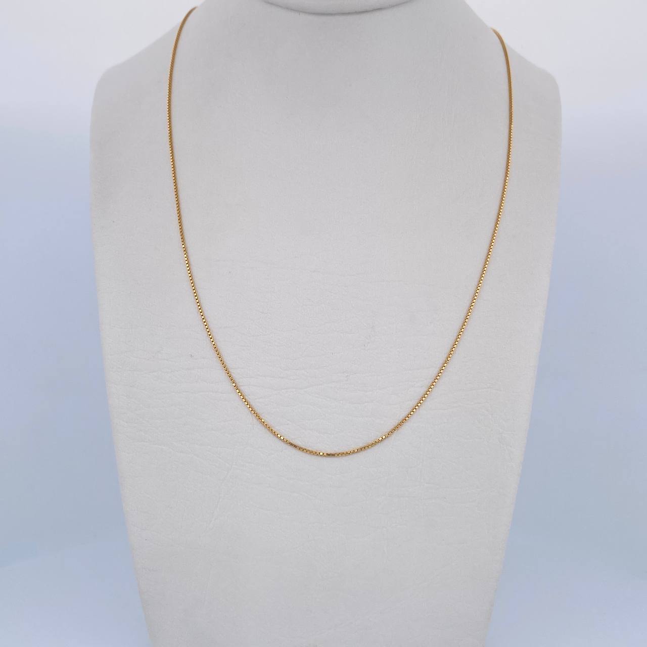 Cadena Veneciana 1.85gr / 50cm / 0.6mm Oro Amarillo +3 18K &