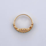 Anillo Corona Cruz 2.45gr / T6 1/2 / Oro Amarillo 18K &