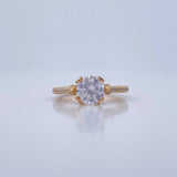 Anillo Solitario Churumbela 4.05gr / T5 3/4 / Oro Amarillo 18K &