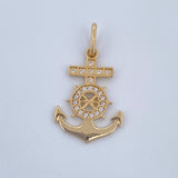 Dije Ancla Timon 1.5gr / 2.6cm / Oro Amarillo 18K &