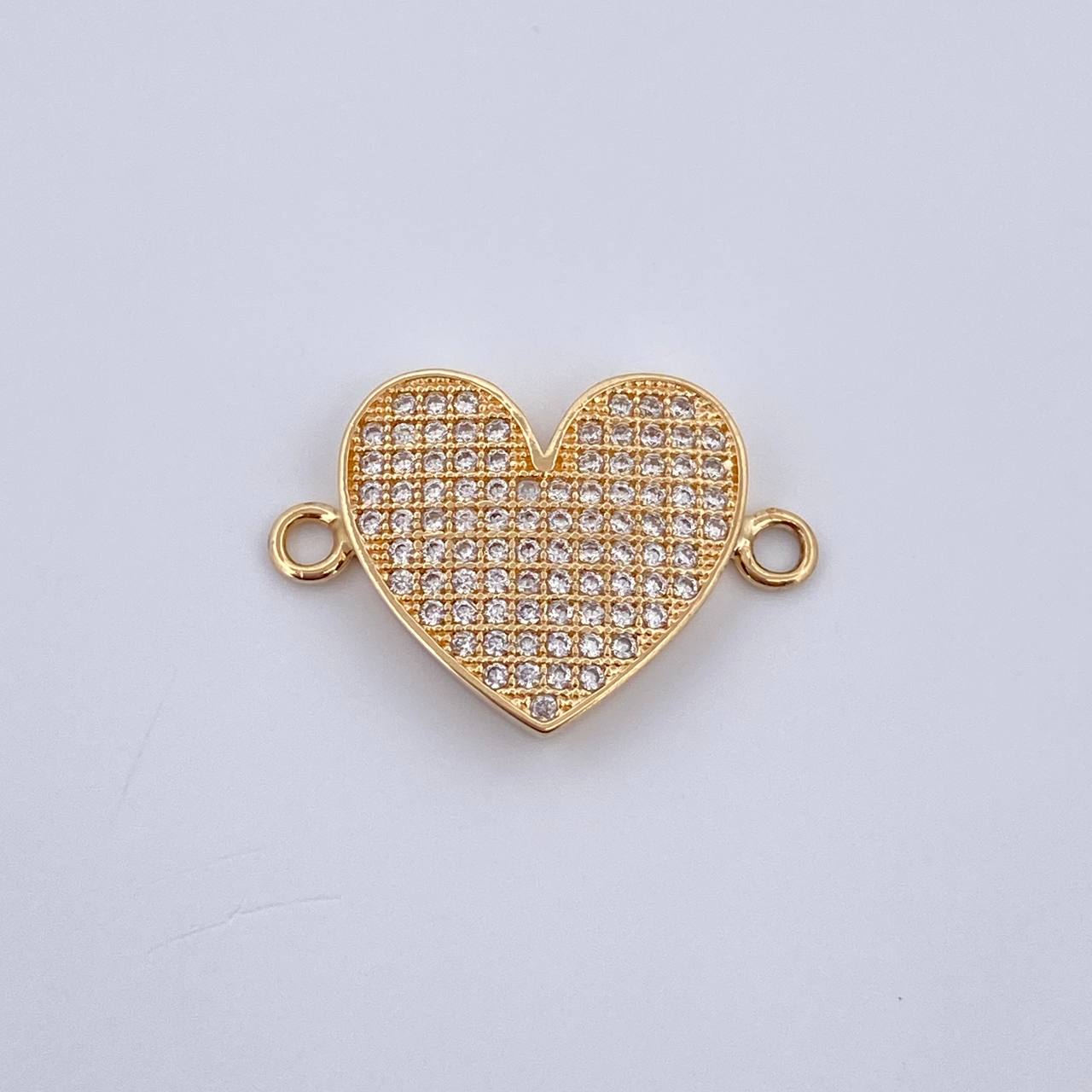 Herraje Corazon 2.2gr / 2.1cm / Oro Amarillo 18K &