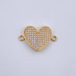 Herraje Corazon 2.2gr / 2.1cm / Oro Amarillo 18K &