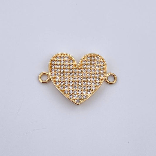 Herraje Corazon 2.2gr / 2.1cm / Oro Amarillo 18K &