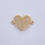 Herraje Corazon 2.2gr / 2.1cm / Oro Amarillo 18K &