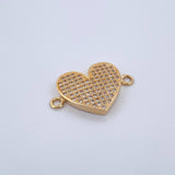 Herraje Corazon 2.2gr / 2.1cm / Oro Amarillo 18K &