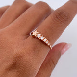 Anillo Estrella 1.5gr / T7 / Oro Rosa 18K &