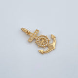 Dije Ancla Timon 1.5gr / 2.6cm / Oro Amarillo 18K &
