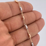 Pulso Rustico Cilindro 3gr / 20.8cm / Tres Oros 18K &