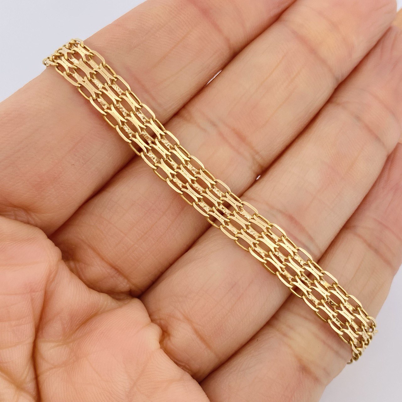 Pulso Chino 4.55gr / 18cm / Oro Amarillo +1 18K &
