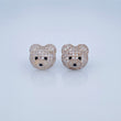 Topos Rostro Oso 5.5gr / Oro Blanco 18K &