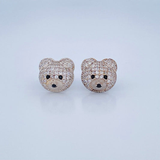 Topos Rostro Oso 5.5gr / Oro Blanco 18K &