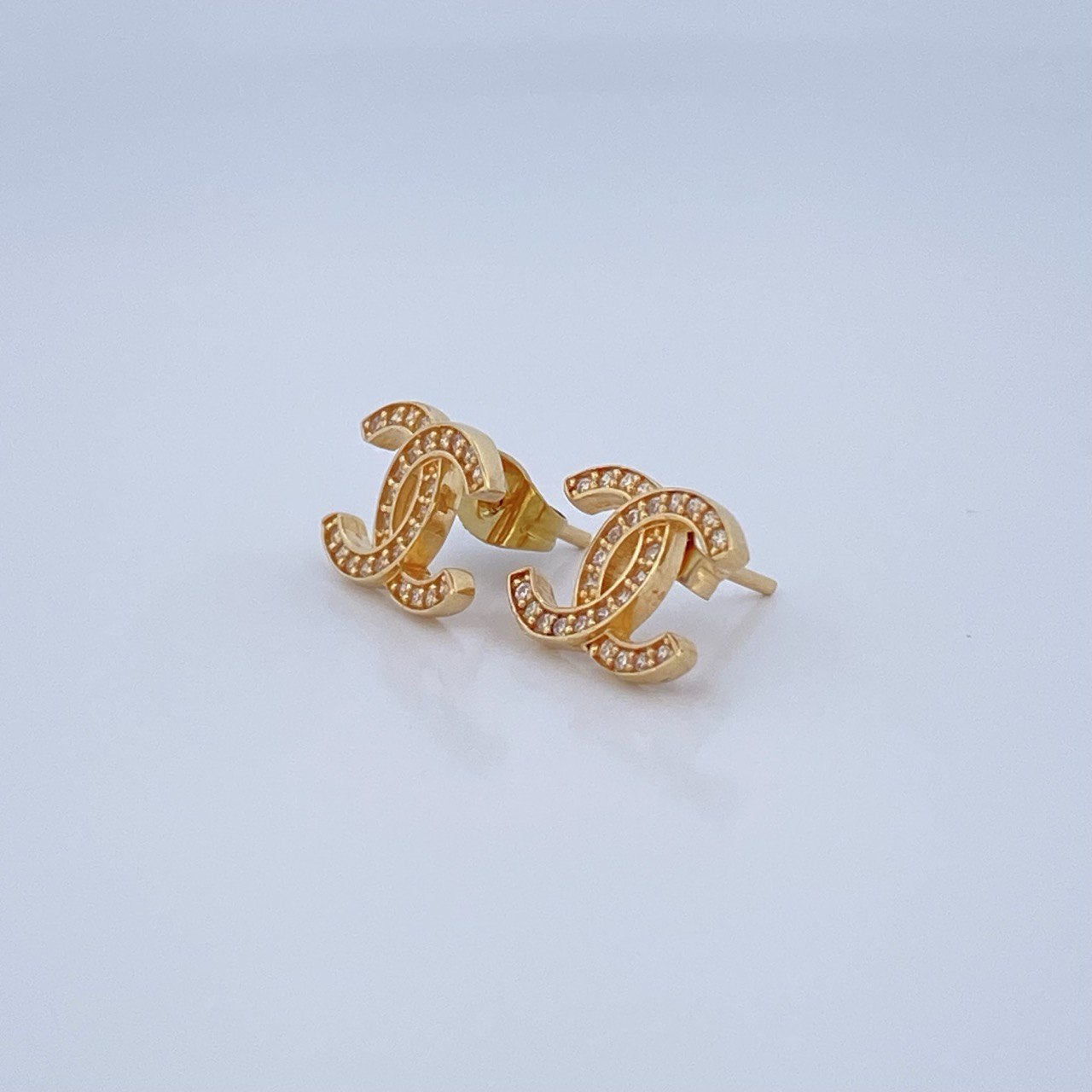 Topos Ola Cruzada 2.6gr / 1.2cm / Oro Amarillo 18K &