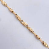 Cadena Rustica Eslabon Corona Rx 11.05gr / 61.6cm / 4.2mm Rayada Oro Amarillo 18K $