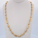 Cadena Rustica Eslabon Corona Rx 11.05gr / 61.6cm / 4.2mm Rayada Oro Amarillo 18K $