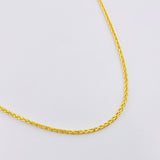 Cadena Franco 3.75gr / 50cm / 1.4mm Oro Amarillo +3 18K