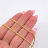 Cadena Franco 4.35gr / 60cm / 1.4mm Oro Amarillo +3 18K