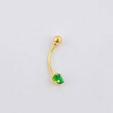 Piercing Ombligo 0.4gr / 1.7cm / Oro Amarillo 18K