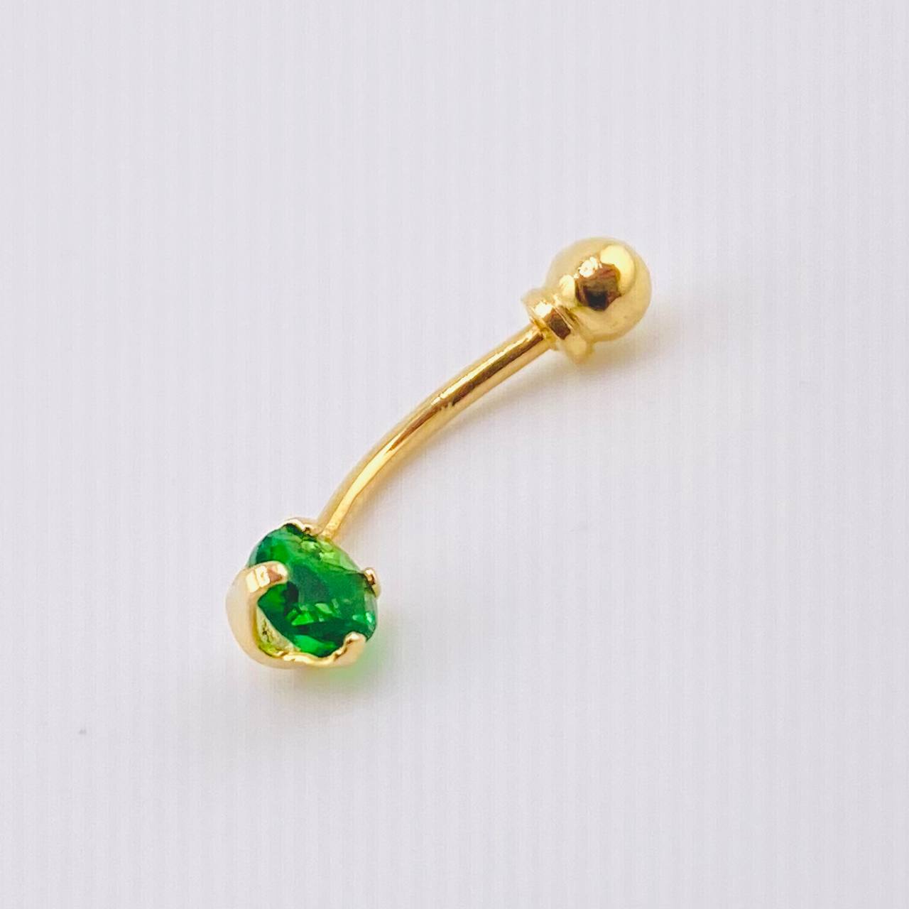 Piercing Ombligo 0.4gr / 1.7cm / Oro Amarillo 18K