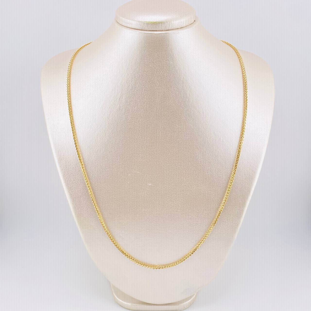 Cadena Franco 4.85gr / 60cm / 1mm Oro Amarillo +3 18K *