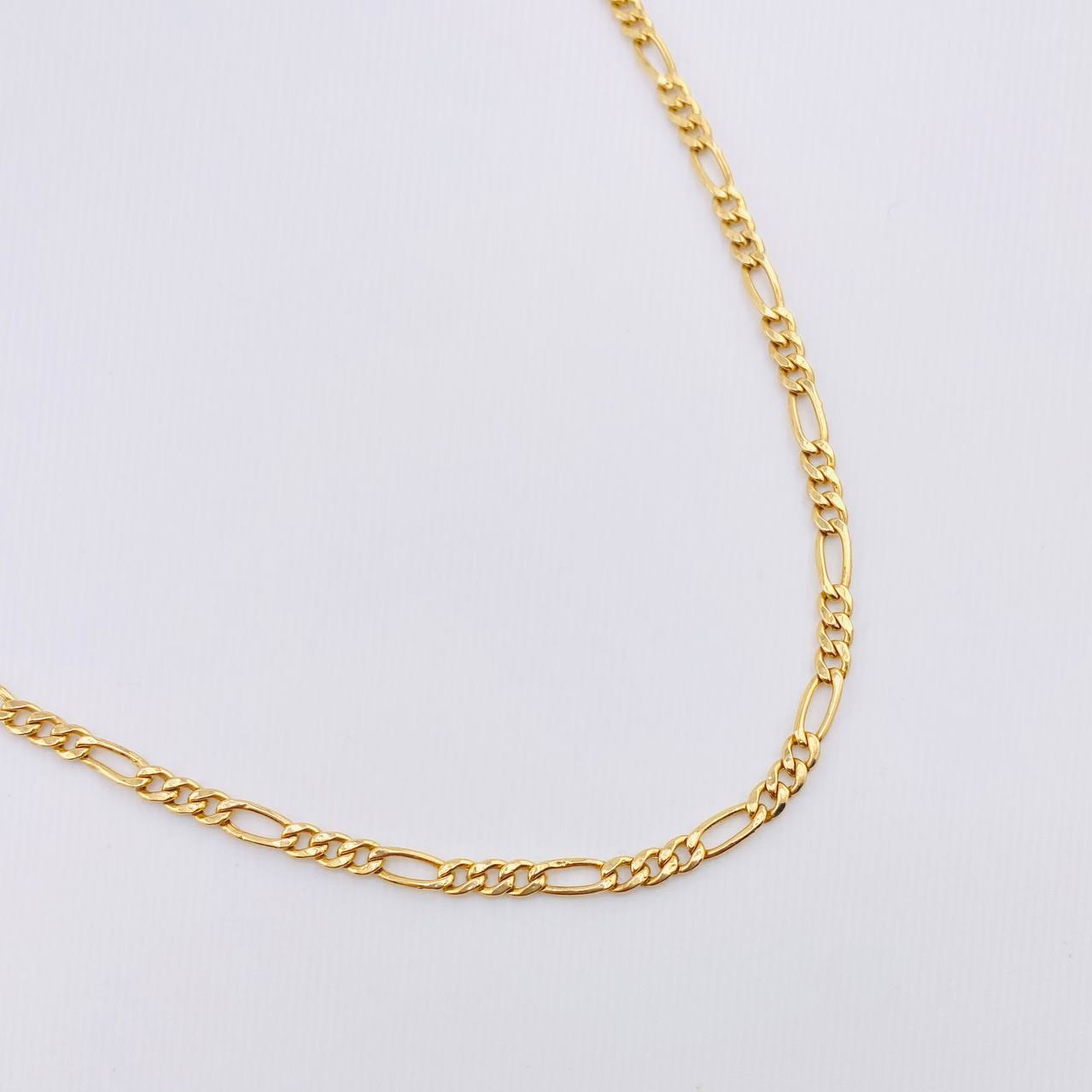Cadena Figaro 6.55gr / 65cm / 3.1mm Oro Amarillo +1 18K