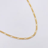 Cadena Figaro 6.55gr / 65cm / 3.1mm Oro Amarillo +1 18K
