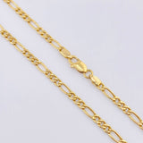 Cadena Figaro 6.55gr / 65cm / 3.1mm Oro Amarillo +1 18K