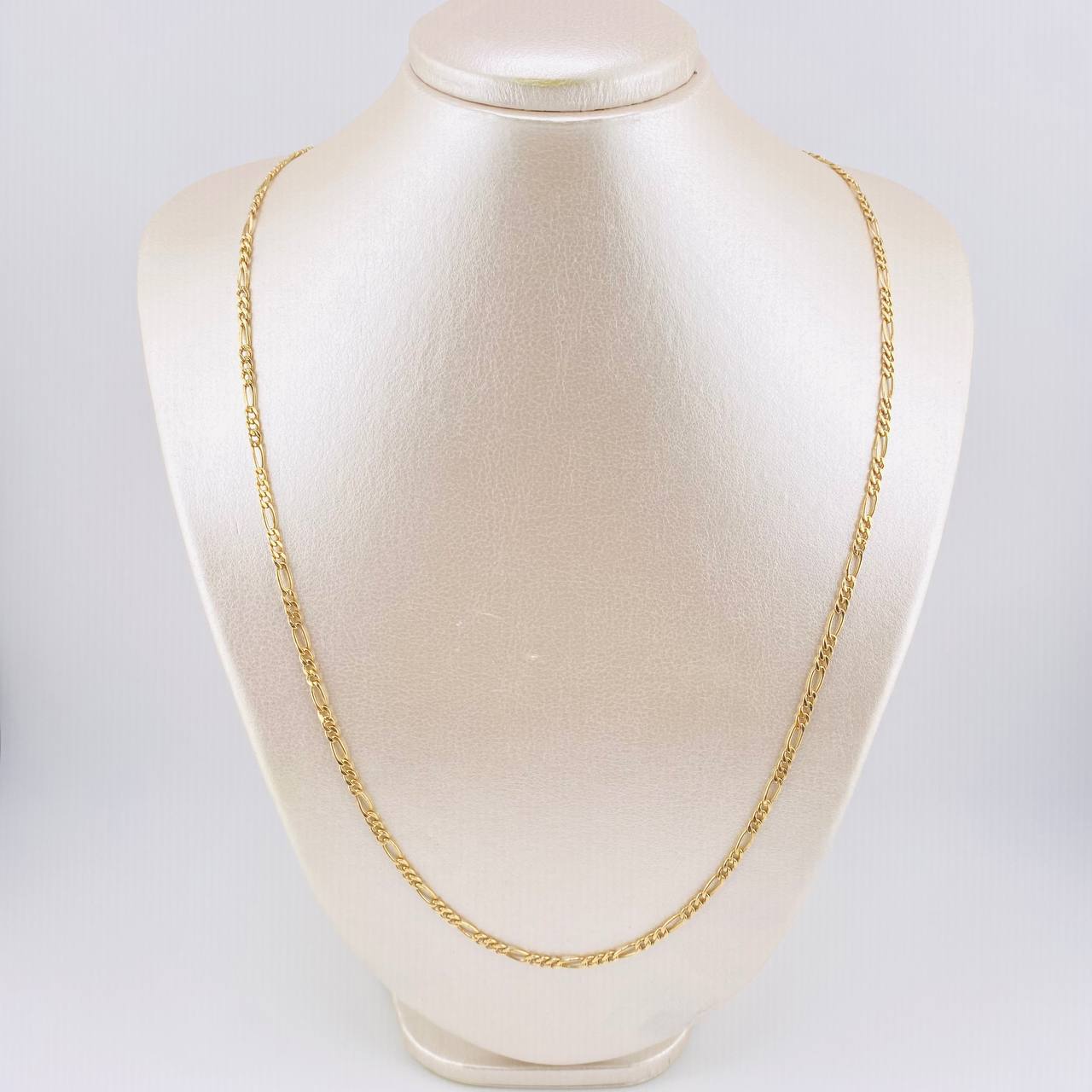 Cadena Figaro 6.55gr / 65cm / 3.1mm Oro Amarillo +1 18K