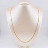 Cadena Figaro 6.55gr / 65cm / 3.1mm Oro Amarillo +1 18K
