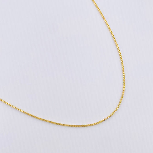Cadena Franco 3.85gr / 45cm / 1mm Oro Amarillo +3 18K *