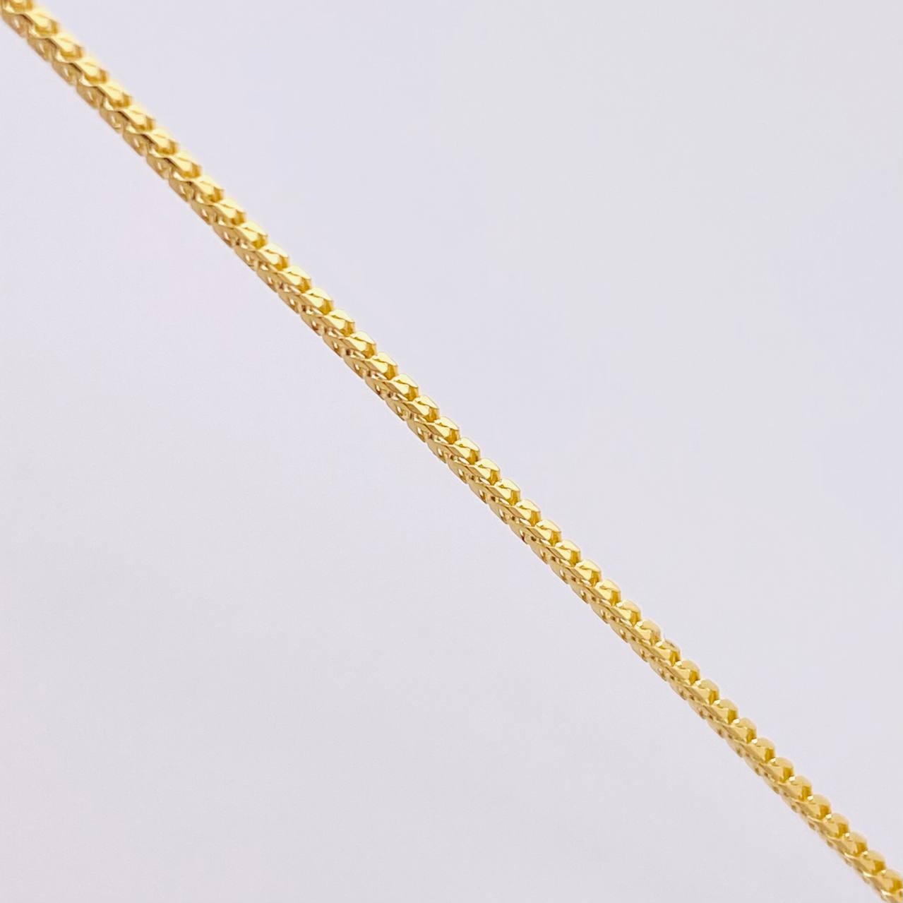 Cadena Franco 3.85gr / 45cm / 1mm Oro Amarillo +3 18K *