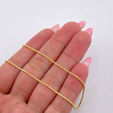 Cadena Franco 4.3gr / 60cm / 1mm Oro Amarillo +3 18K