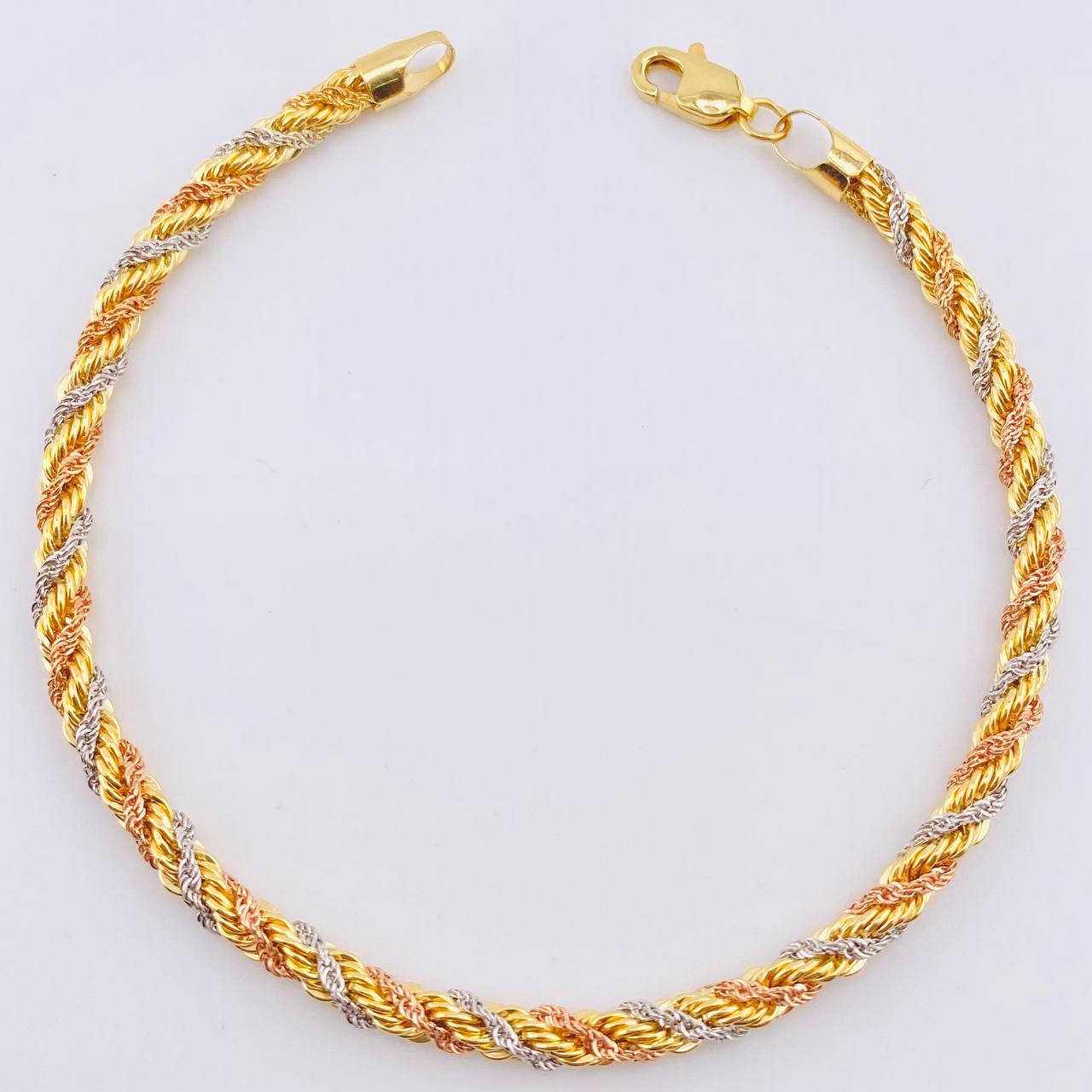 Pulso Lazo 4.05gr / 19cm / 3.5mm Tres Oros +3 18K *