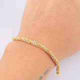 Pulso Lazo 4.05gr / 19cm / 3.5mm Tres Oros +3 18K *