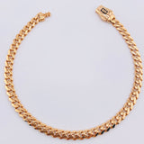 Pulso Cubano Monaco 6.9gr / 20.5cm / 4.9mm Oro Rosa +4 18K ©