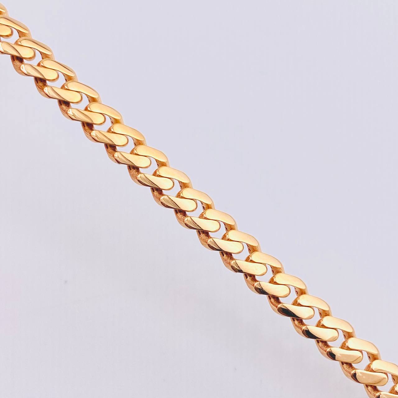 Pulso Cubano Monaco 6.9gr / 20.5cm / 4.9mm Oro Rosa +4 18K ©