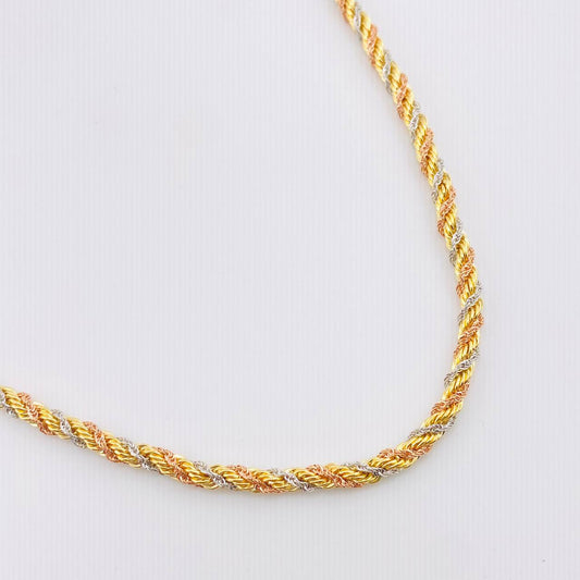 Cadena Lazo 16.55gr / 60cm / 4mm Tres Oros +3 18K *